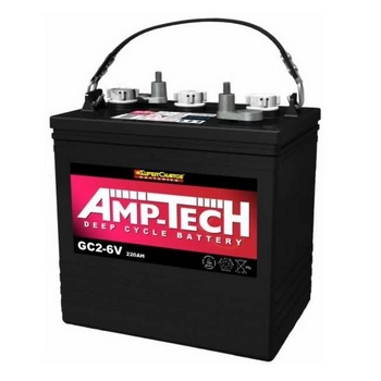 SuperCharge GC2-6V AMP-TECH 6V 220Ah Deep Cycle Battery