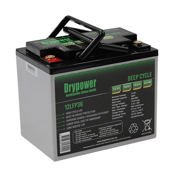 Drypower 12LFP36 12V 36Ah Lithium Iron Phosphate (LiFePO4) Rechargeable ...