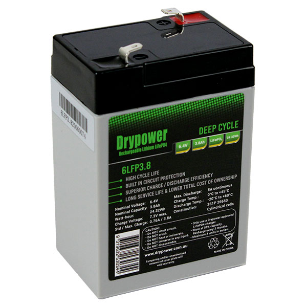 Drypower 24LFP50P 24V 50Ah Lithium Iron Phosphate (LiFePO4) Deep Cycle  Battery