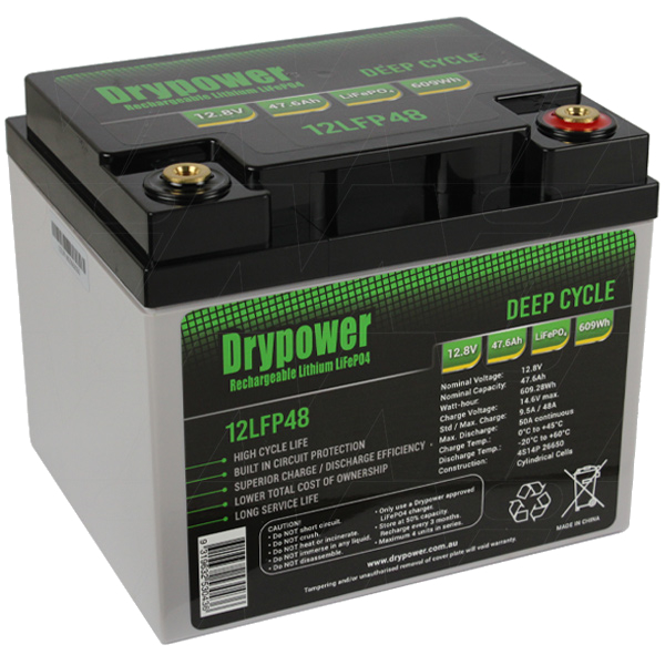 Drypower 12LFP48 12V 47.6Ah Lithium Iron Phosphate (LiFePO4 ...